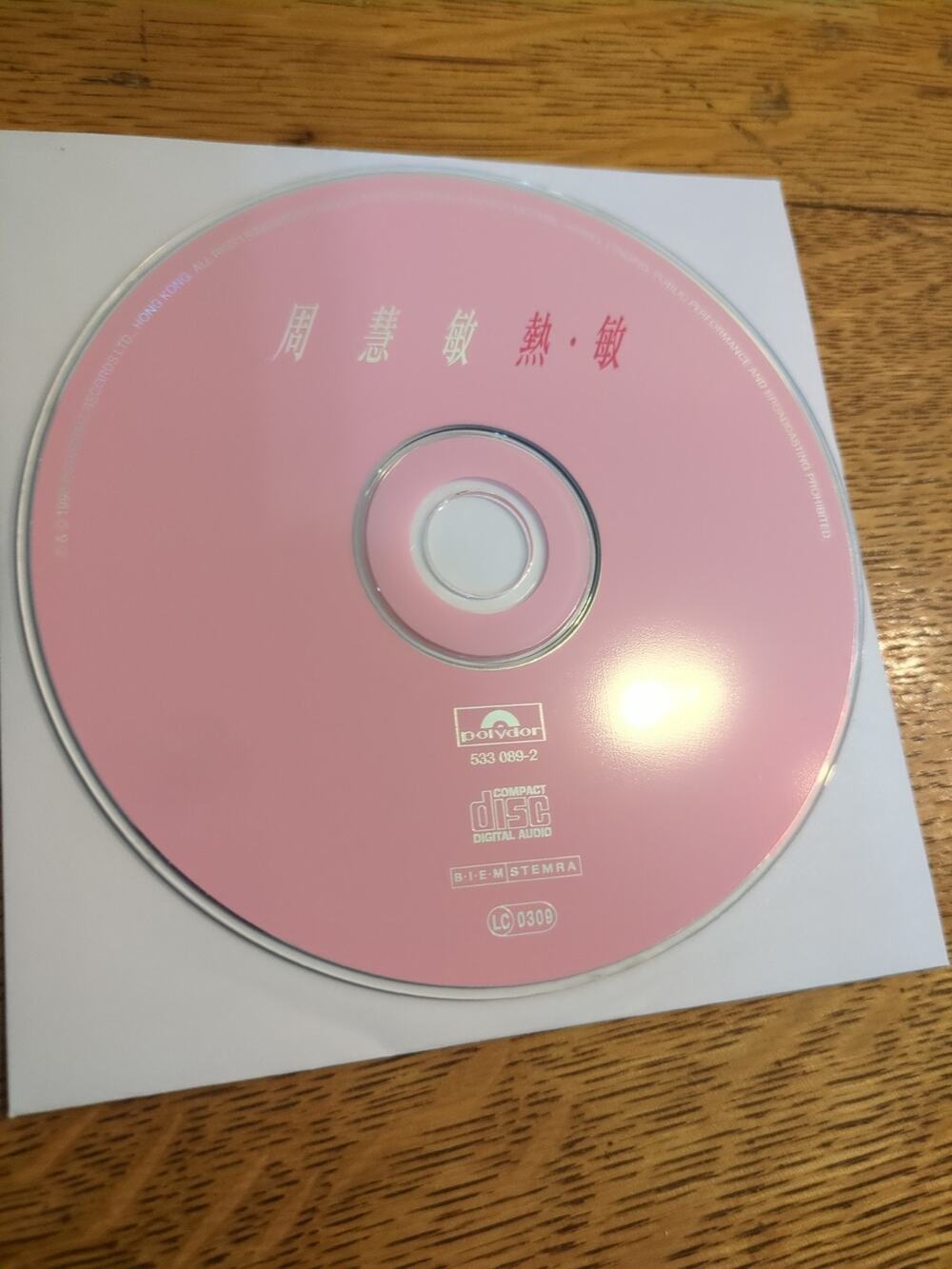 周慧敏熱、敏polydor Cd Disc Only